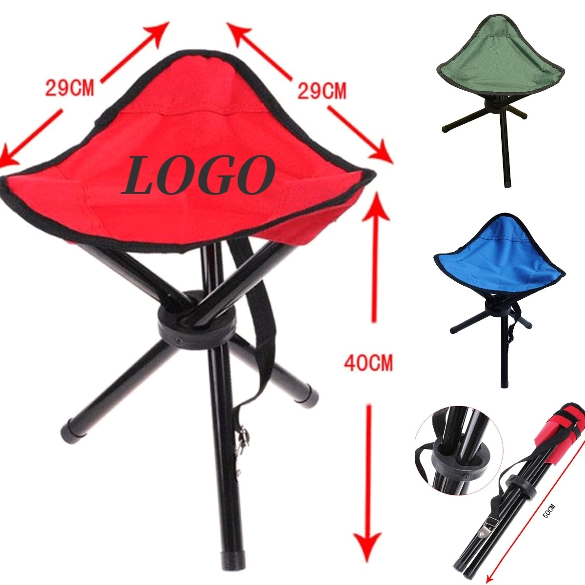 Folding Tripod Stool Chair 13
