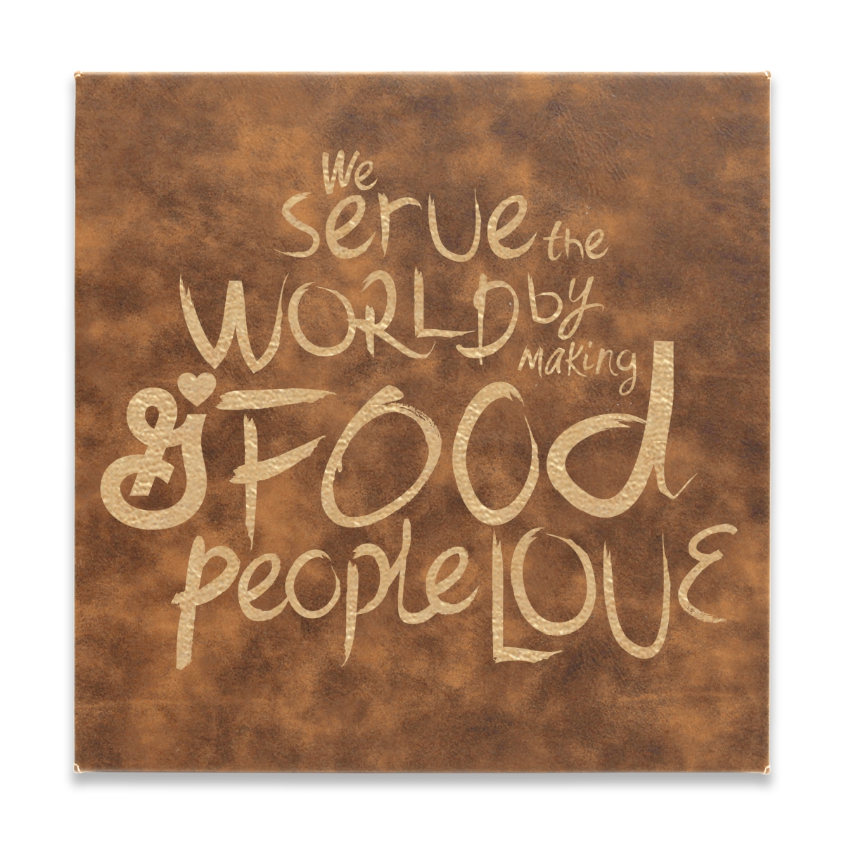 Laser Engraved Leatherette Wall Decor & Plaque (10"x10") 8