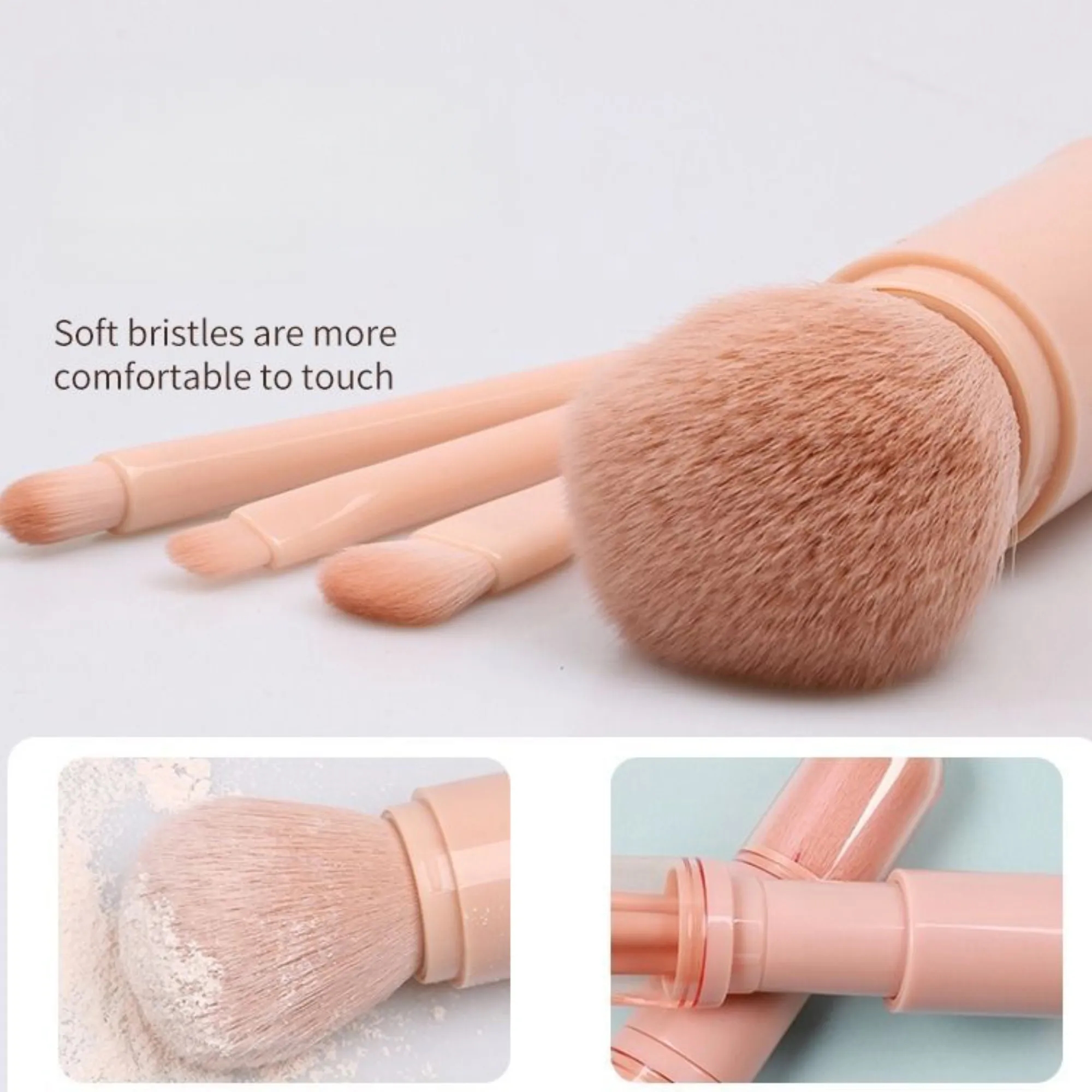 4-in-1 Eyeshadow Cosmetic Makeup Brushes Set 1