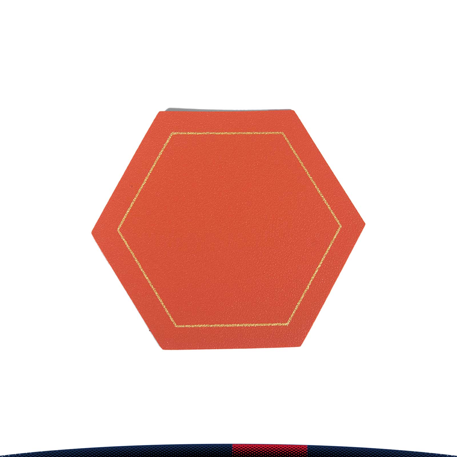 Hexagon PU Leather Coaster 11