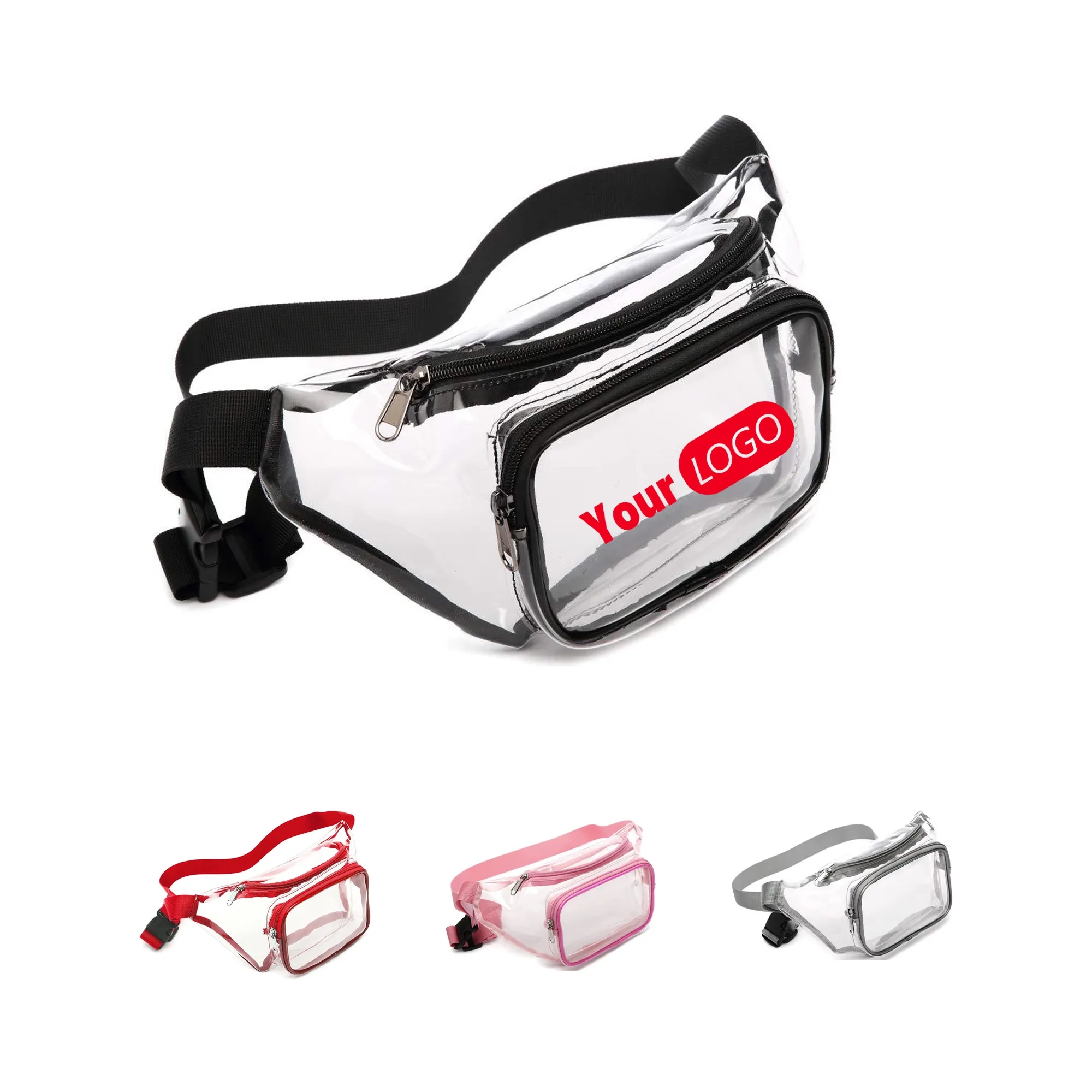Stadium Approved Clear Fanny Pack MOQ 100 PCS 2