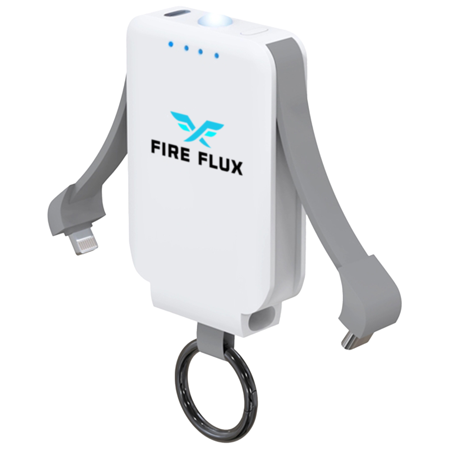 2000mAh Keychain Power Bank with Built-in Flashlight 2
