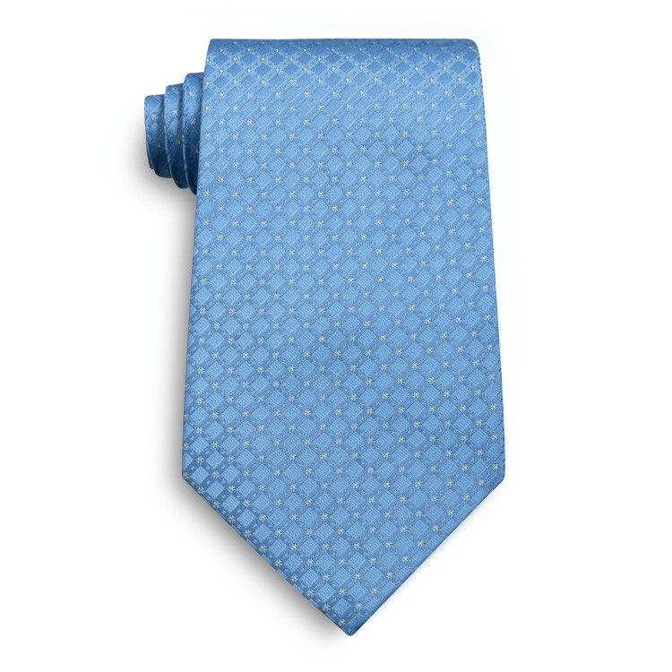 French Blue Felton Silk Tie 2