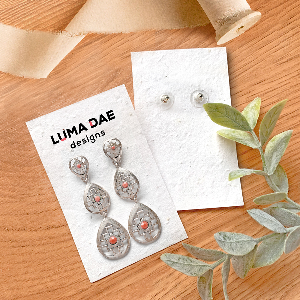 Single-Sided Seed Paper Earring Cards 3
