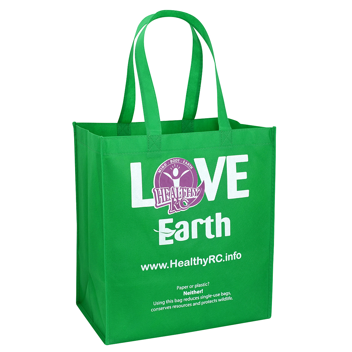 Custom 80g Non-Woven PP Tote Bag 13"x15"x8" 1