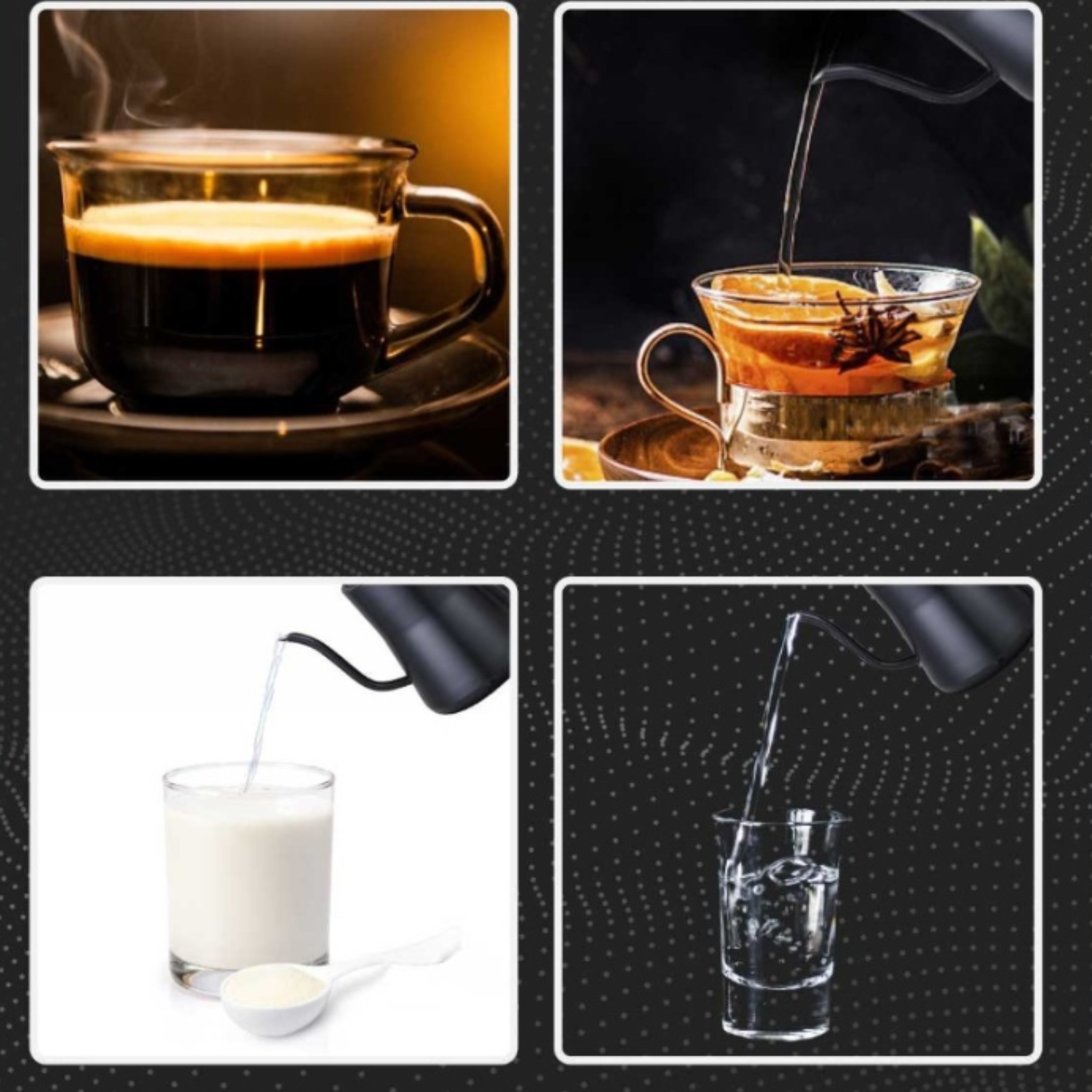 27oz Bistro Gooseneck Electric Water Kettle 6