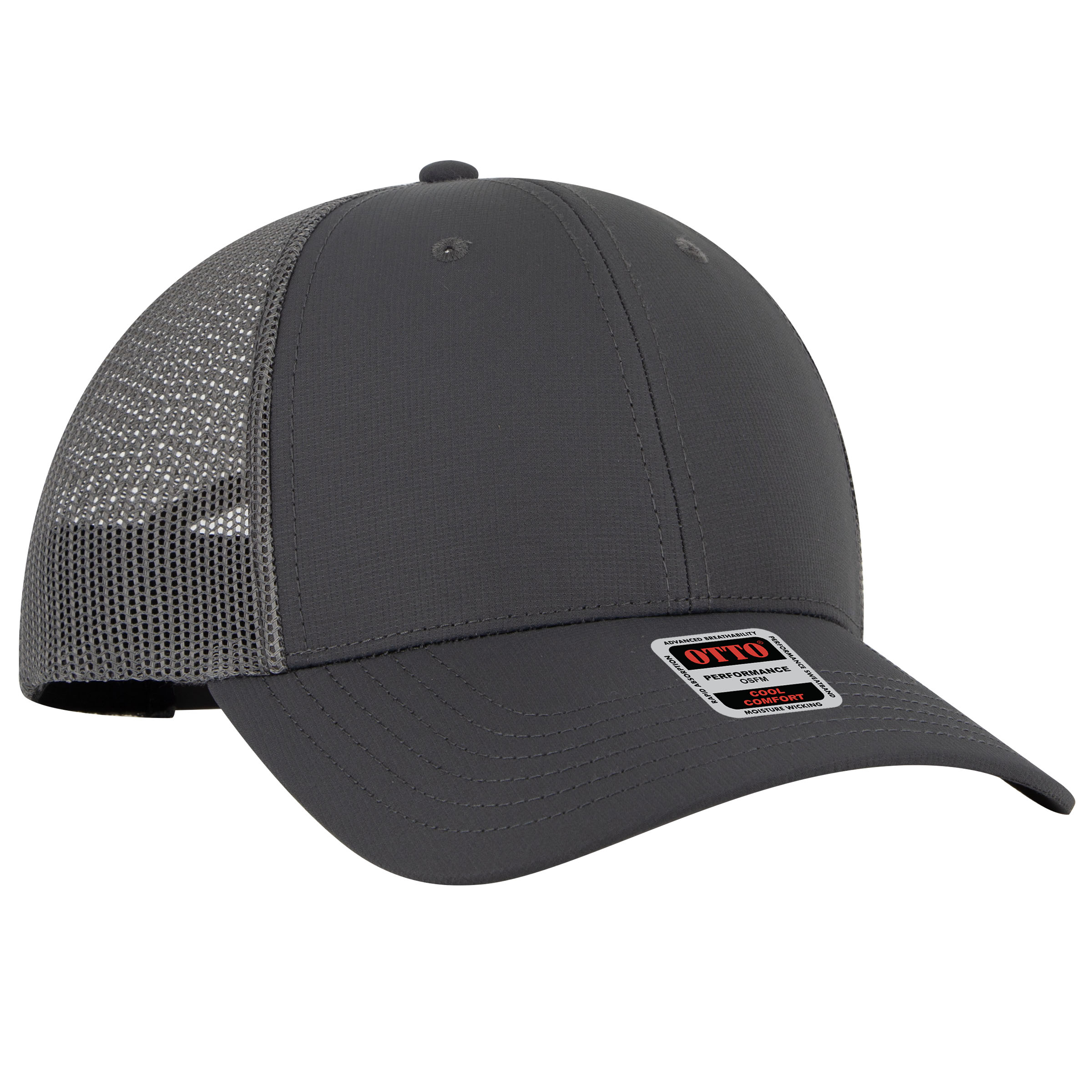 OTTO CAP® 6 Panel Low Profile Mesh Back Trucker Hat 4