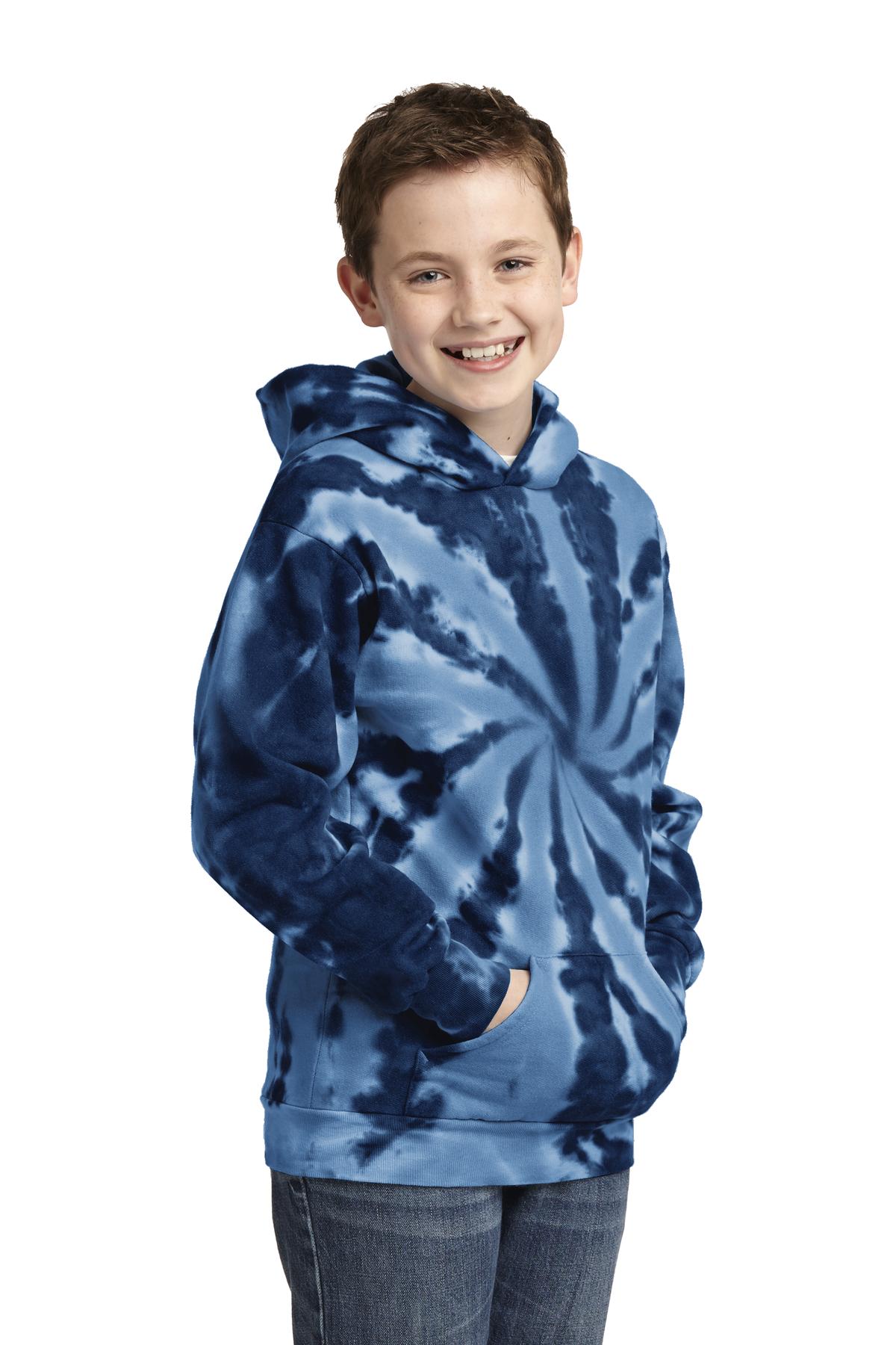 Port & Co Youth Tie-Dye Pullover Hooded Sweatshirt. PC146Y 51
