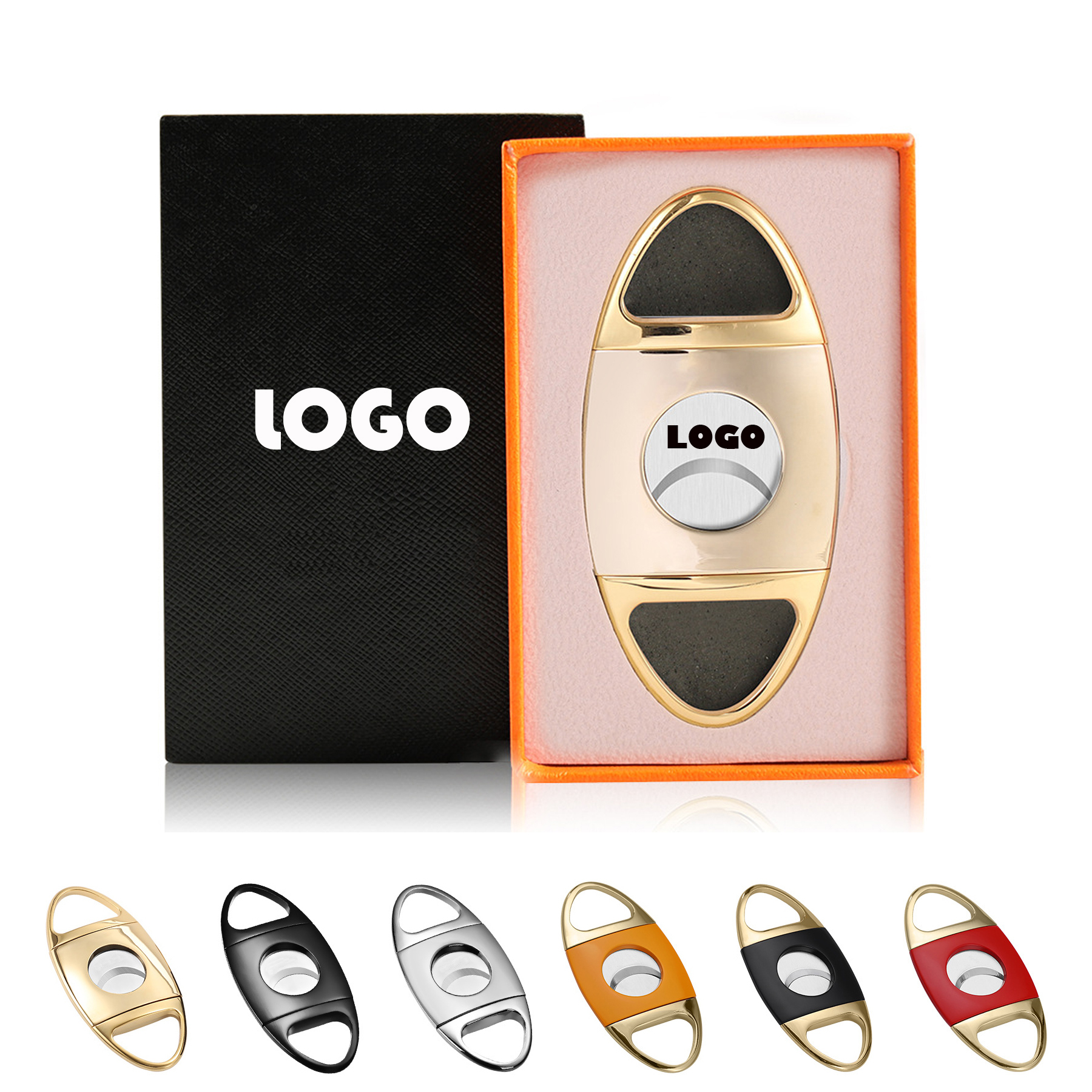 Stainless Steel Cigar Cutter With Gift Box Package 1