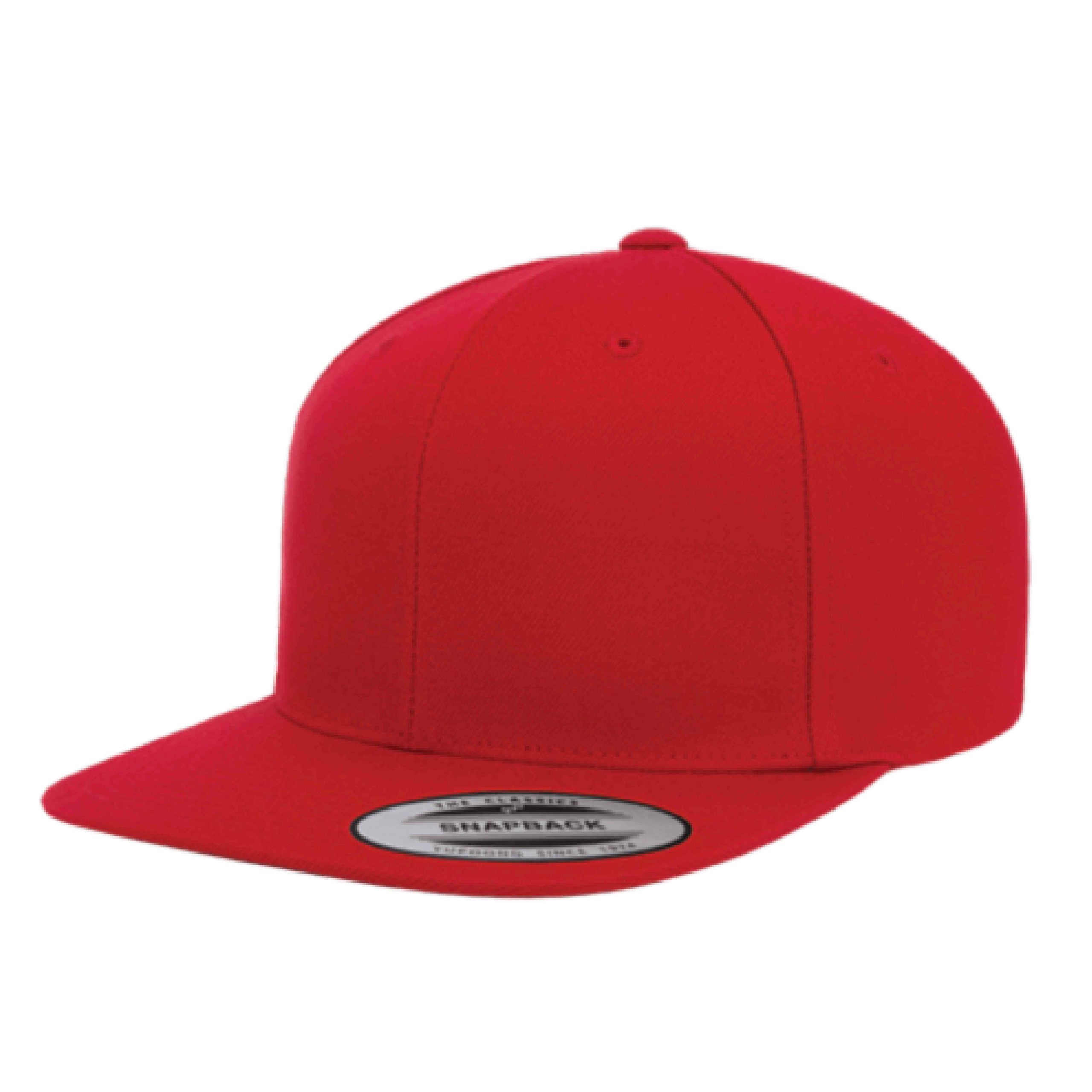 Yupoong 6089M YP Classics Premium Flat Bill Snapback Hat with Embroidery 38