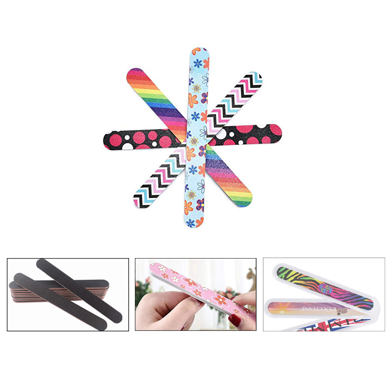 7'' Multi-Color Thick Foam Nail File In PVC Pouch 1