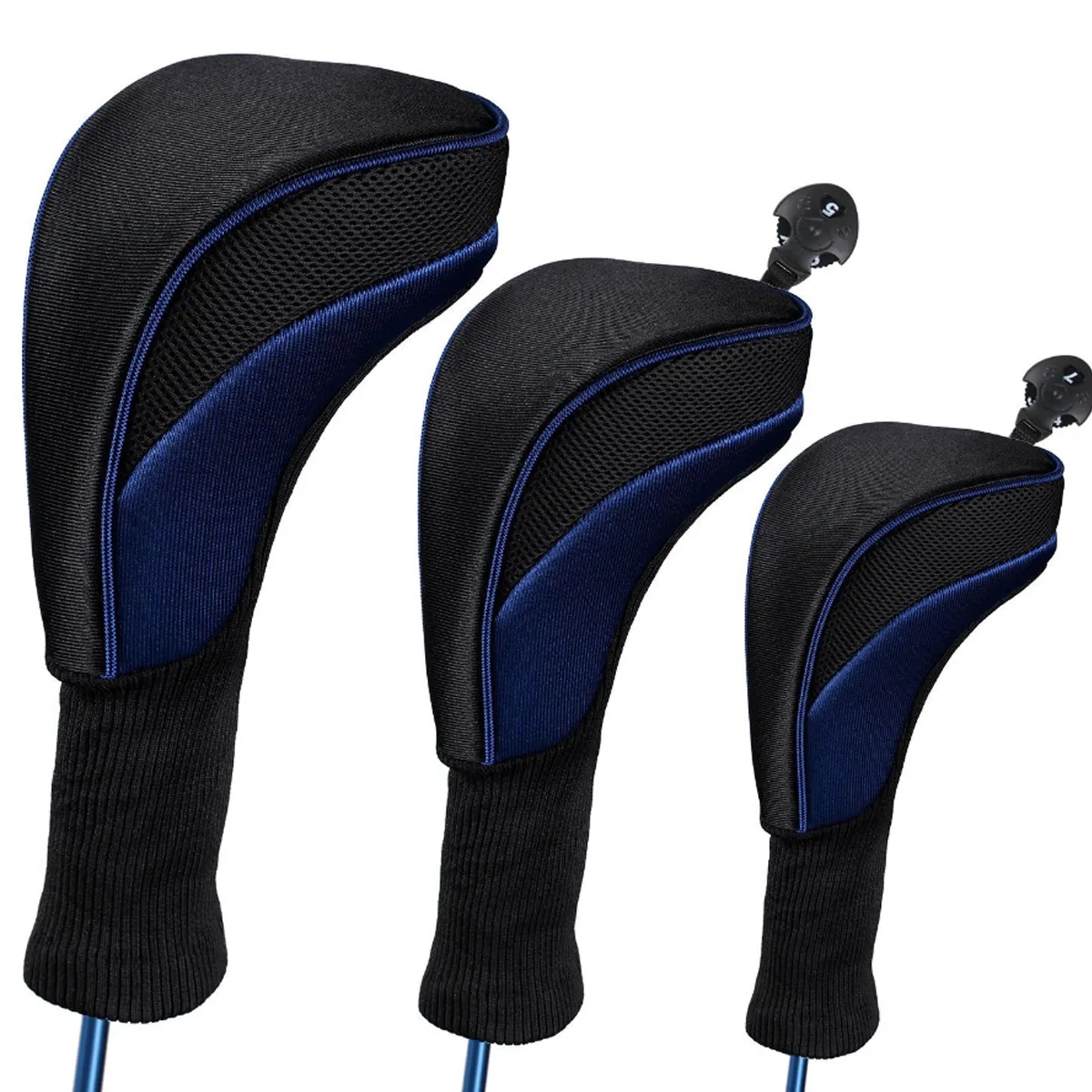 Golf Club Head Covers Woods Driver 3 Pieces 2