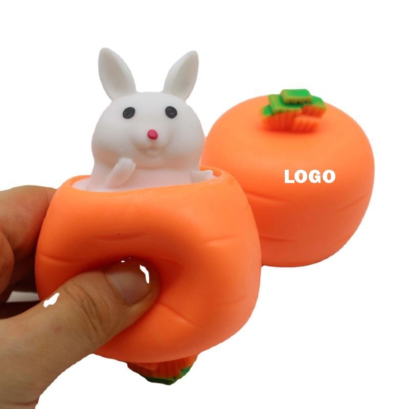 Carrot Cup Cute Rabbit Squishy Squeeze Toys 3