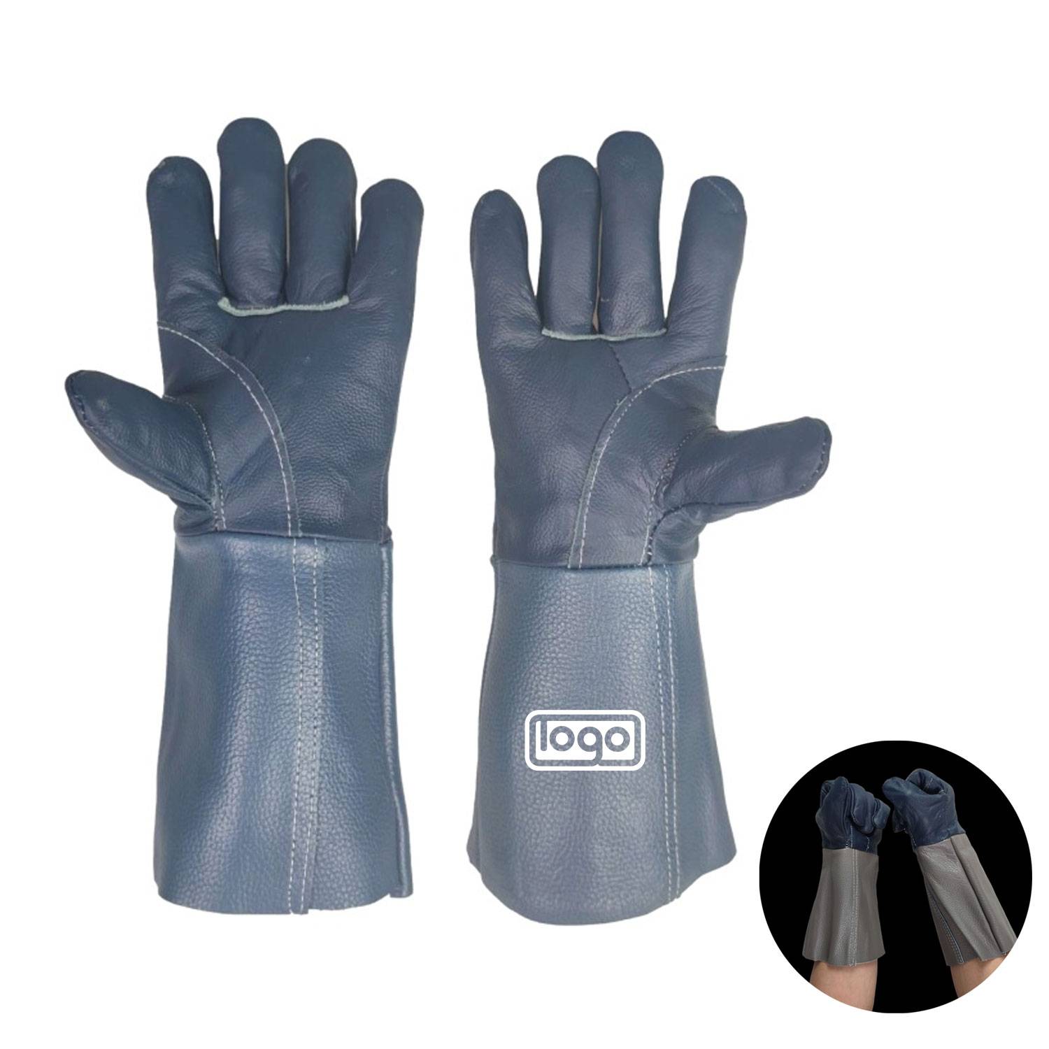 Genuine Leather Oven Gloves 3