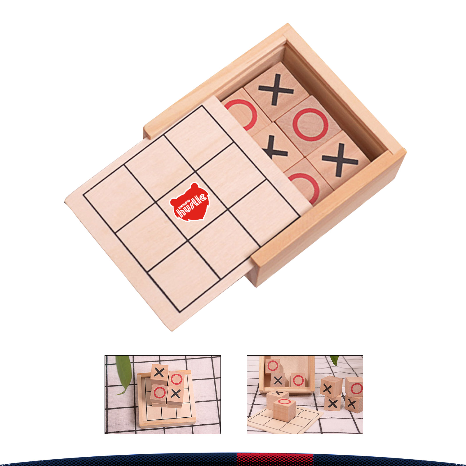 Razny Wooden Tic-Tac-Toe Game 2