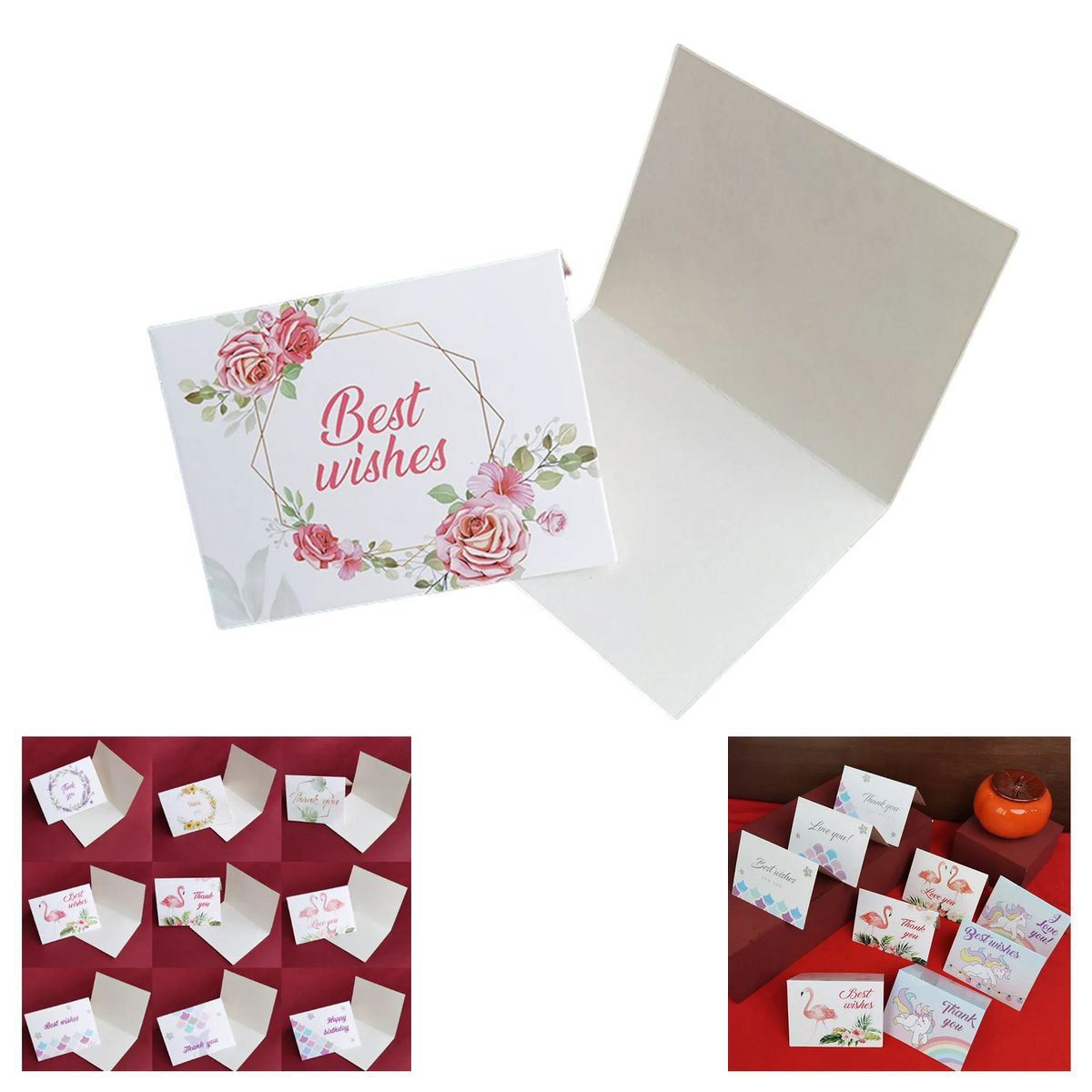 Elegant Paper Greeting Card for Holiday Wishes 1