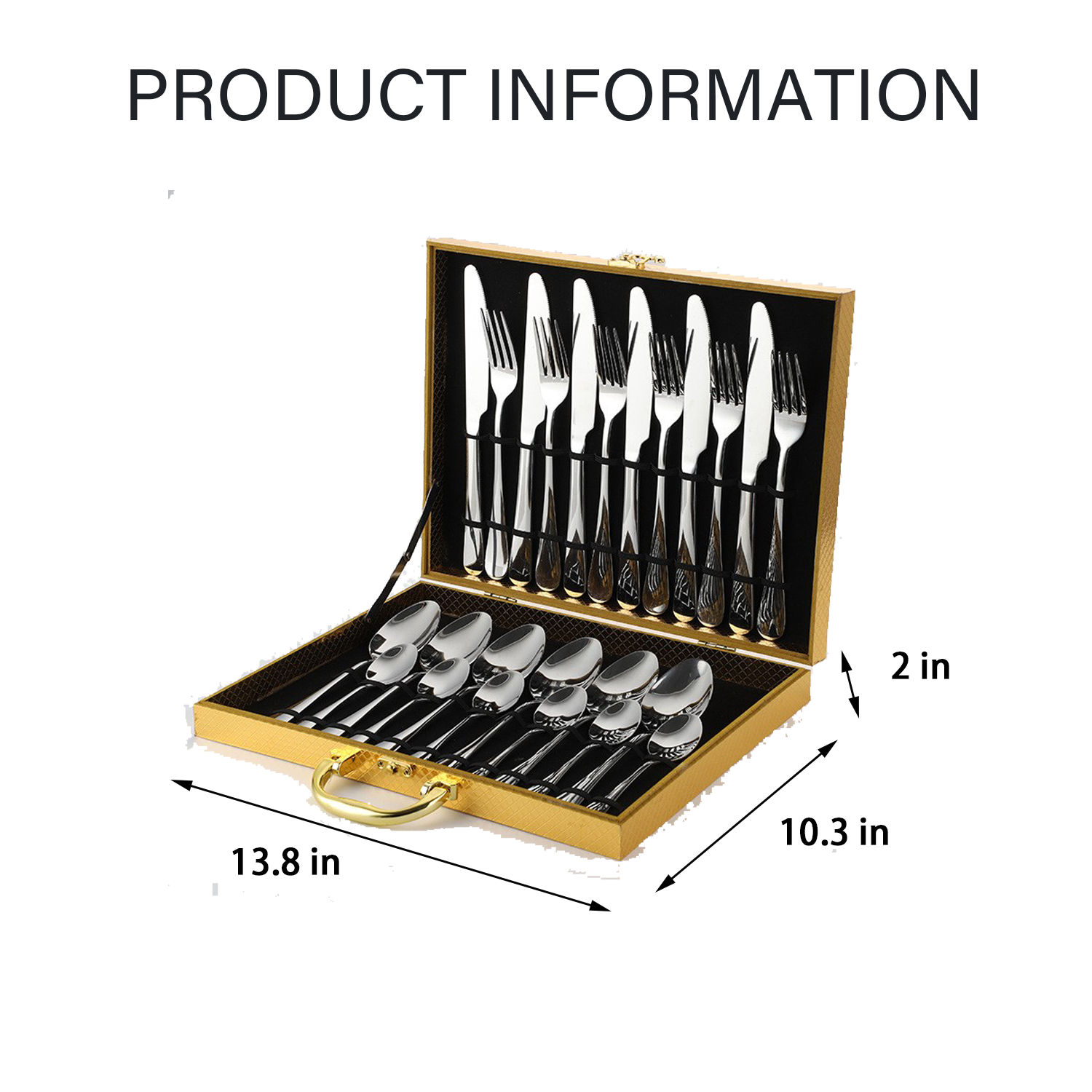Flatware Set with a Nice Storage Case 4