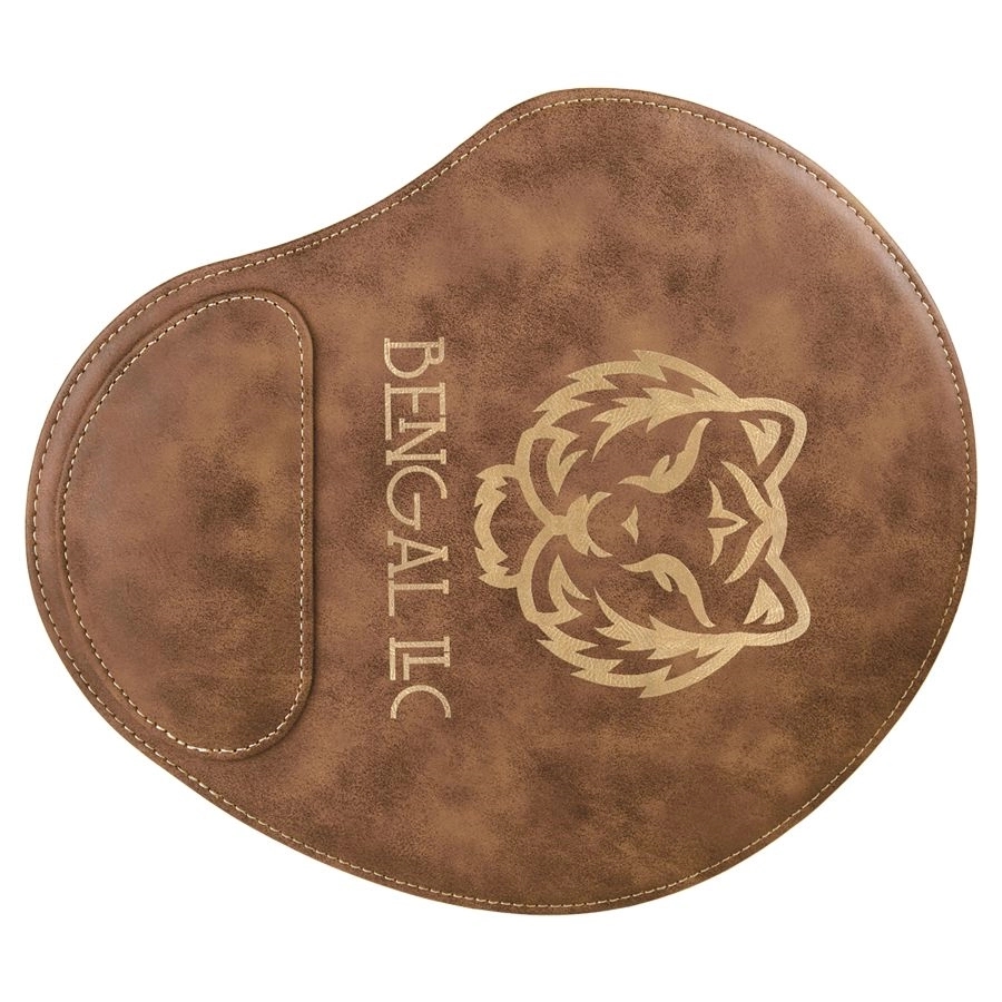 Teal Blue Laserable Leatherette Mouse Pad (9" x 10 1/4") 9