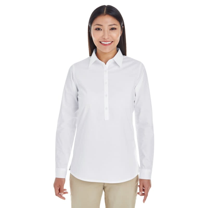 Devon & Jones Ladies' Perfect Fit™ Half-Placket Tunic Top 3