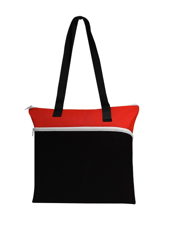 Large Front Zipper Tote