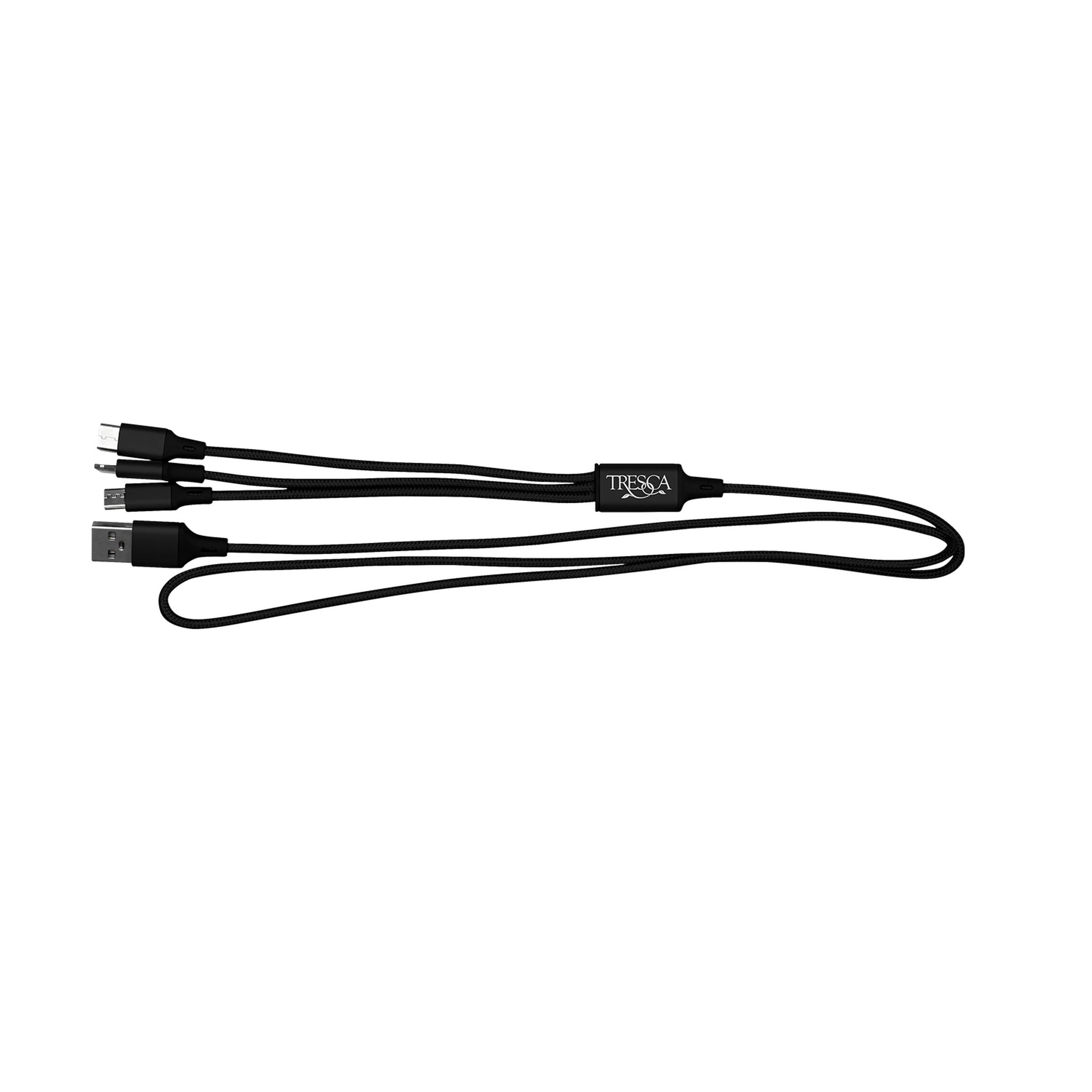3' METALLIC 3-IN-1 CABLE WITH TYPE C US 16