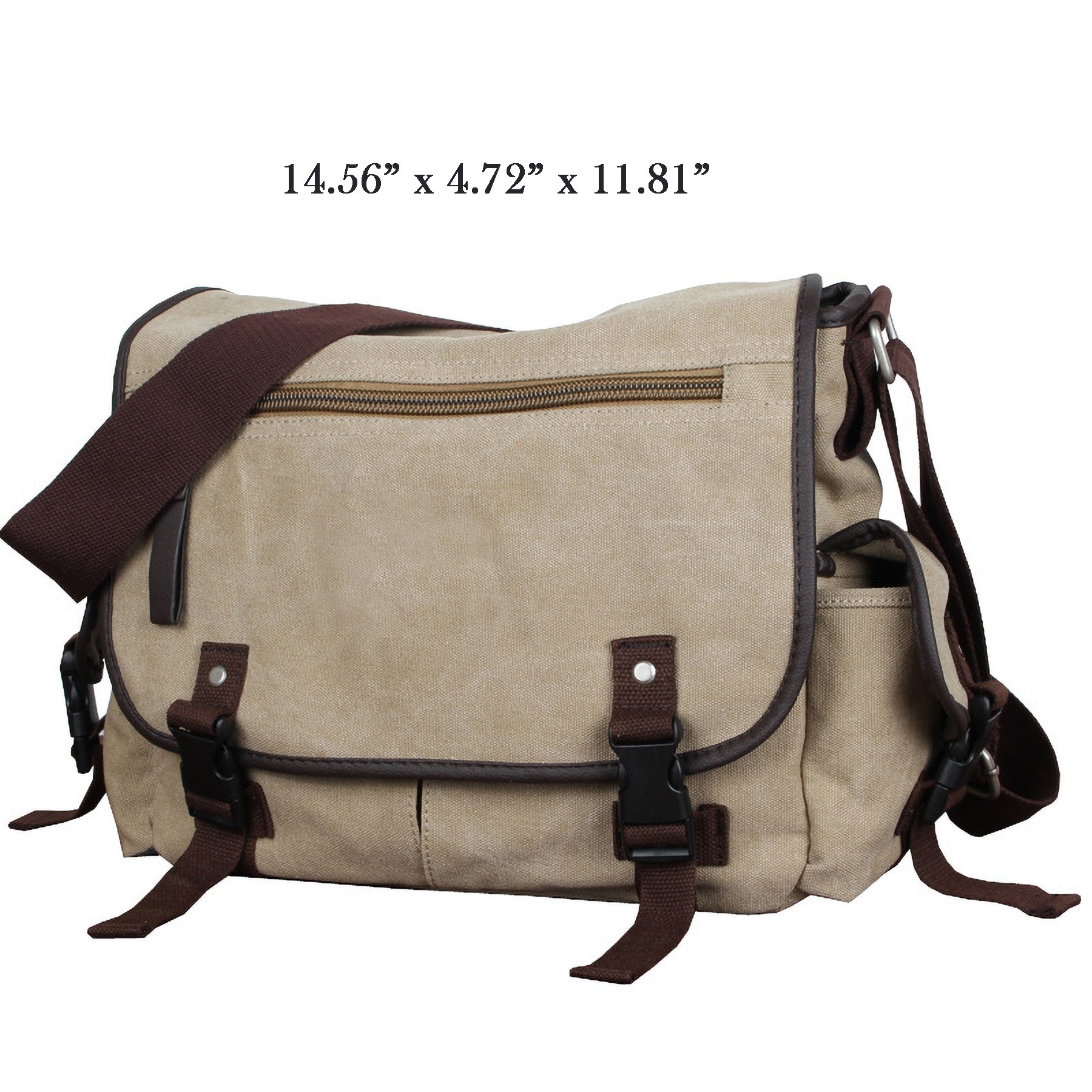 Vintage Canvas Messenger Bag 3