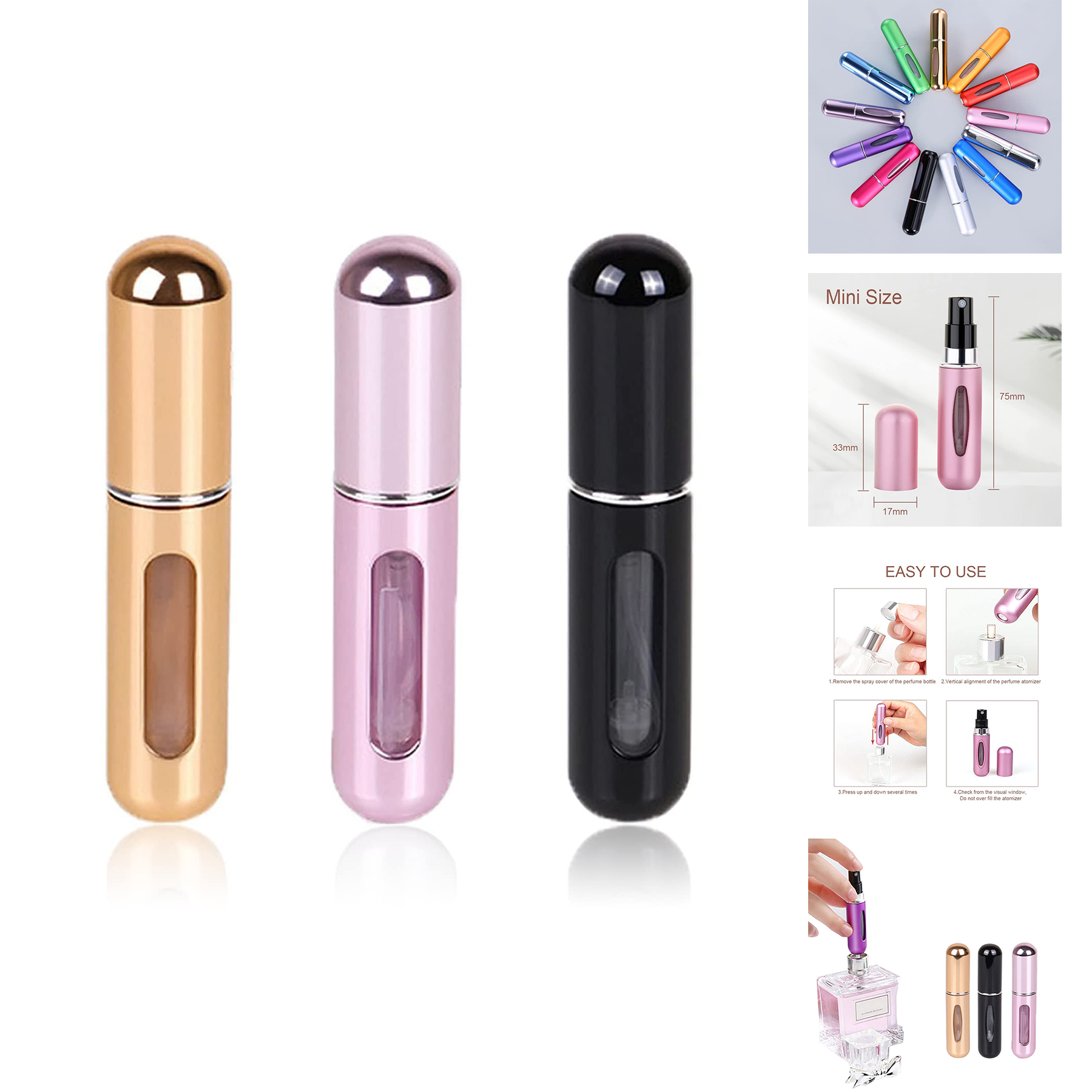Travel Mini Perfume Refillable Atomizer Container 1