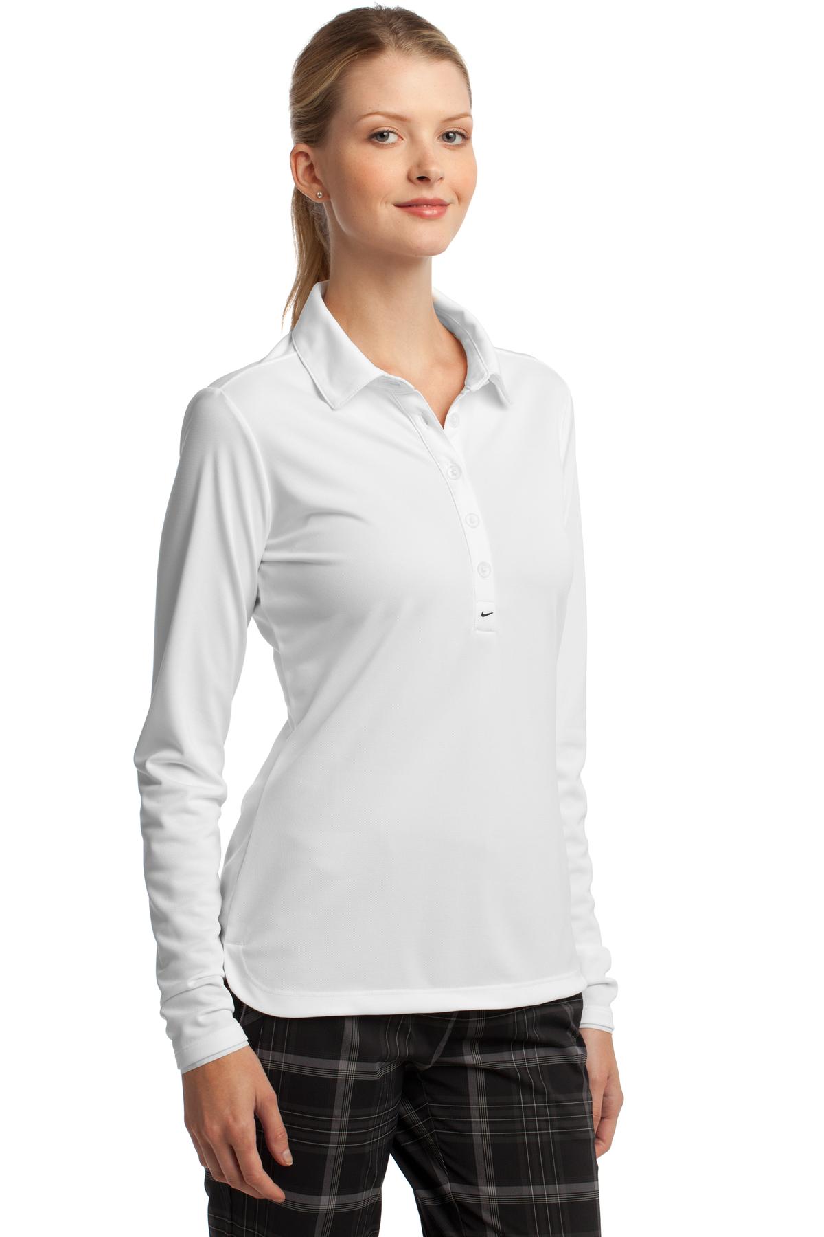 Nike Women's Long Sleeve Dri-FIT Stretch Tech Polo. 545322 26