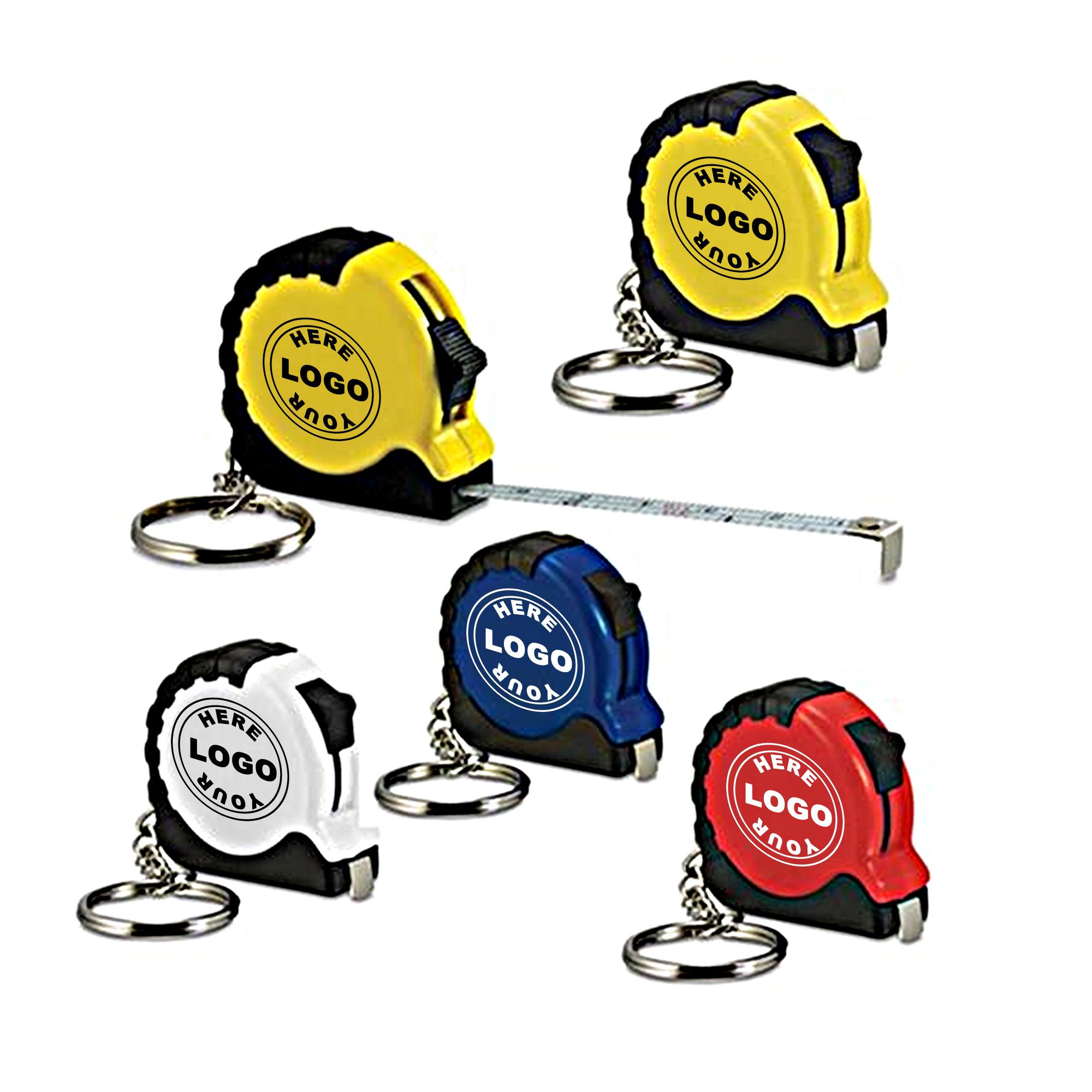 Keychain Tape Measure with 1m Steel Tape 1