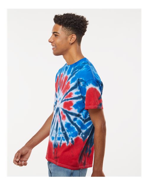 Unisex Multi-Color Tie-Dyed T-Shirt - 1000 55