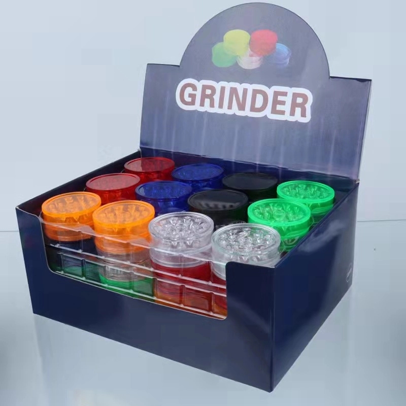 3 Layers Plastic Magnetic Herb Grinder with Container 3