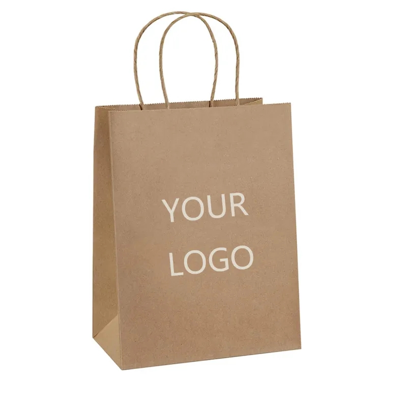 8"x4.25"x10.5" Paper Shopping Bags