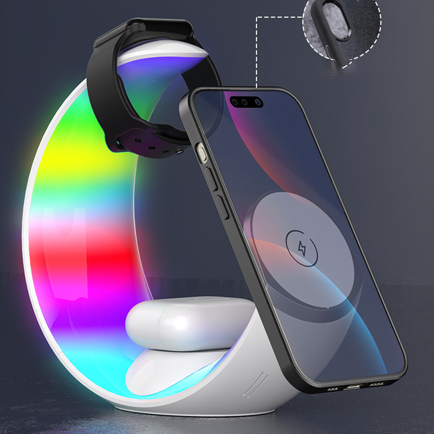 Magnetic Gradient Colorful Wireless Charger 4