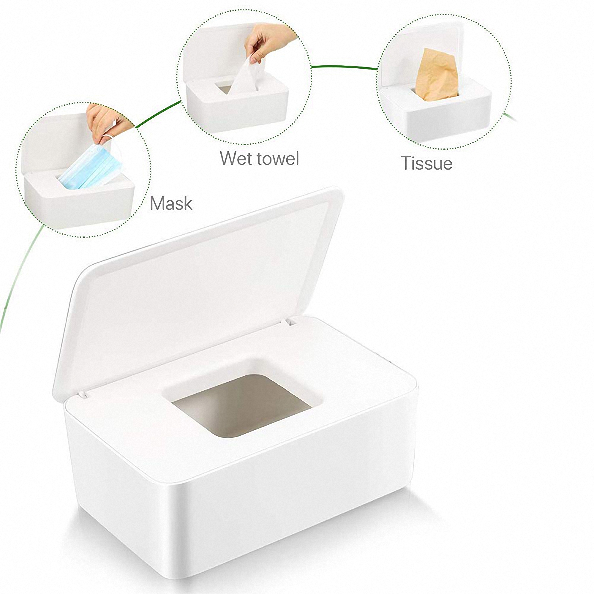 Minimalist Tissue Box Holder w/Cover 4
