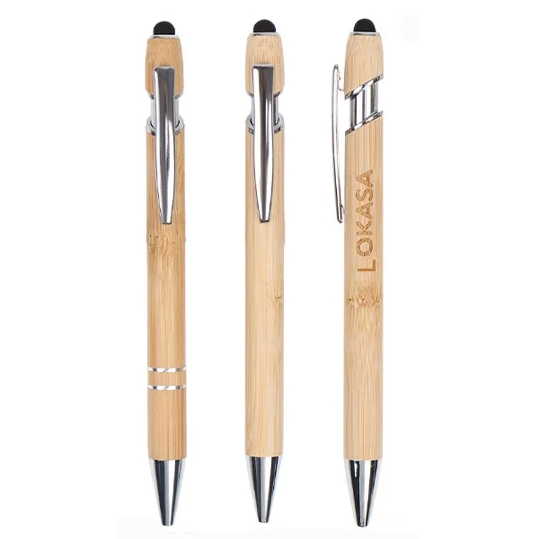 Engraved Bamboo Alpha Stylus Pen 3