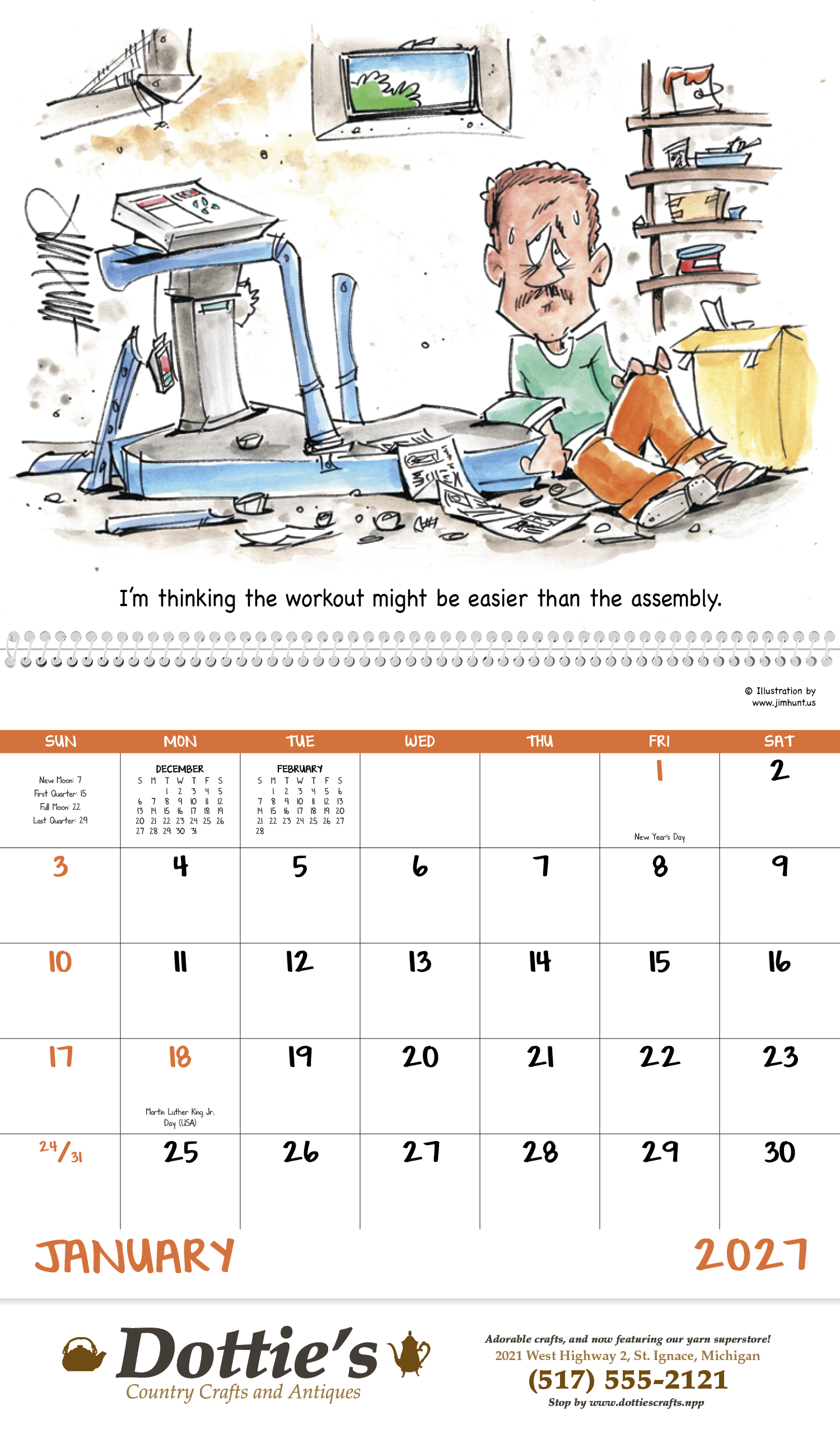 Good Value™ Laughing It Up! - Spiral Calendar 38