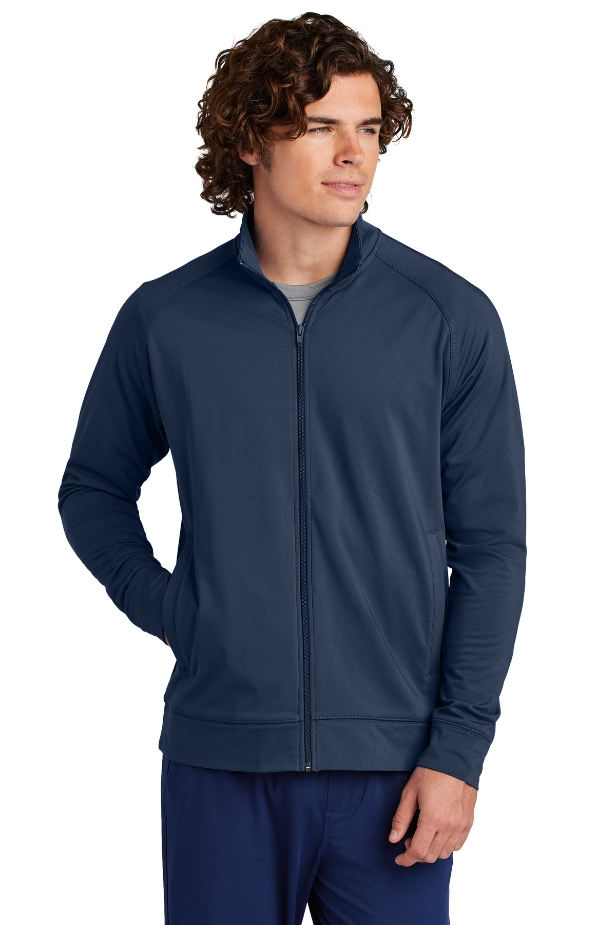 Sport-Tek® Sport-Wick Stretch Full-Zip Cadet Jacket 1