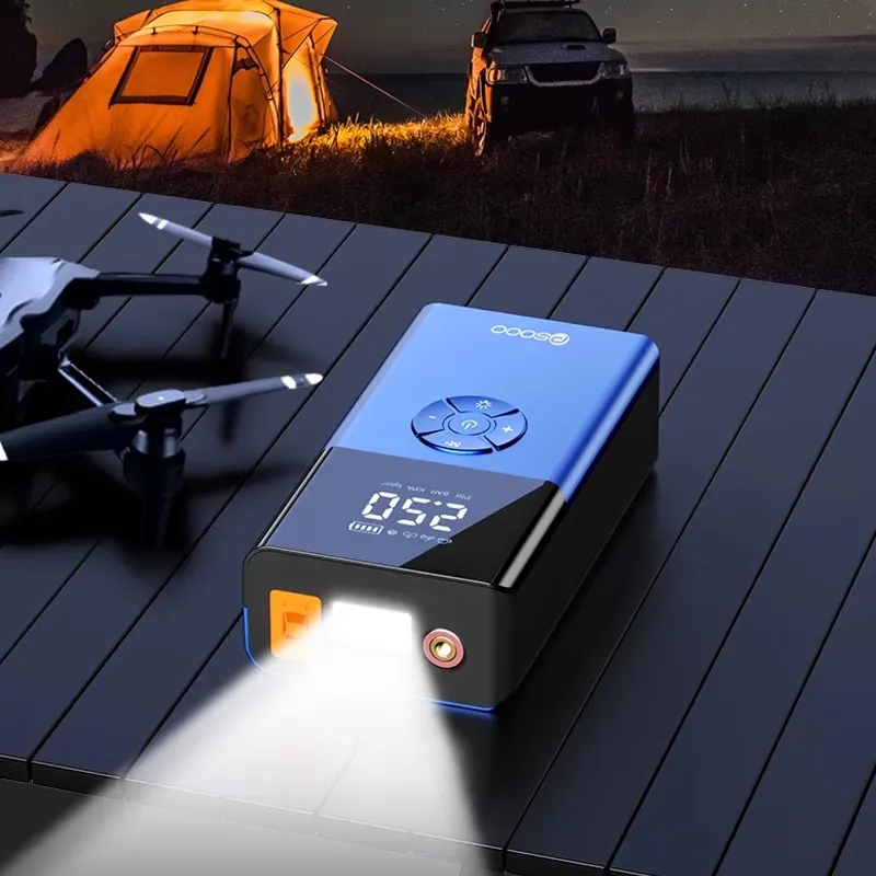 10000mAh Emergency Car Jump Starter w/ 150PSI Tire Inflator 4