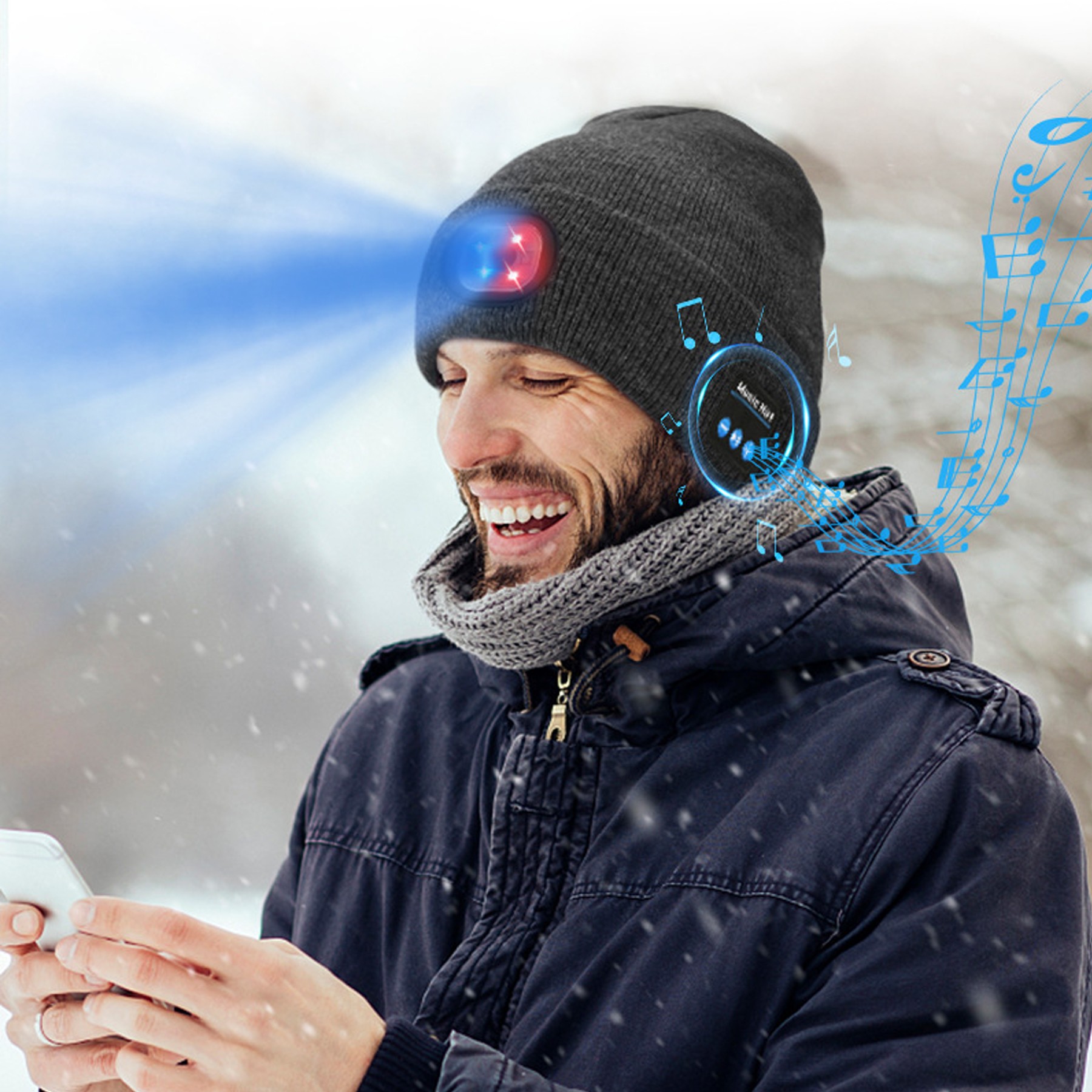 Led Bluetooth Knitted Hat 3