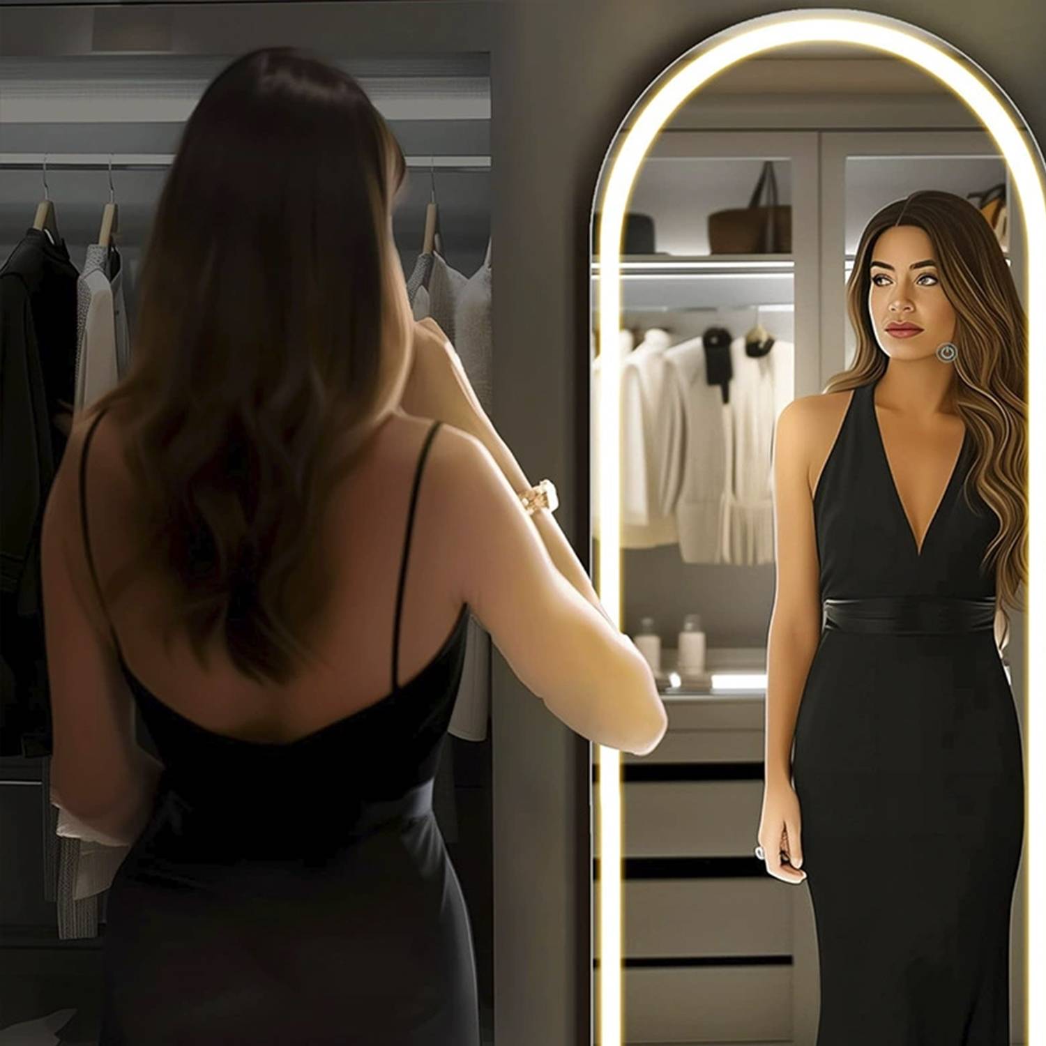 LED Touchscreen Full-Length Mirror 4