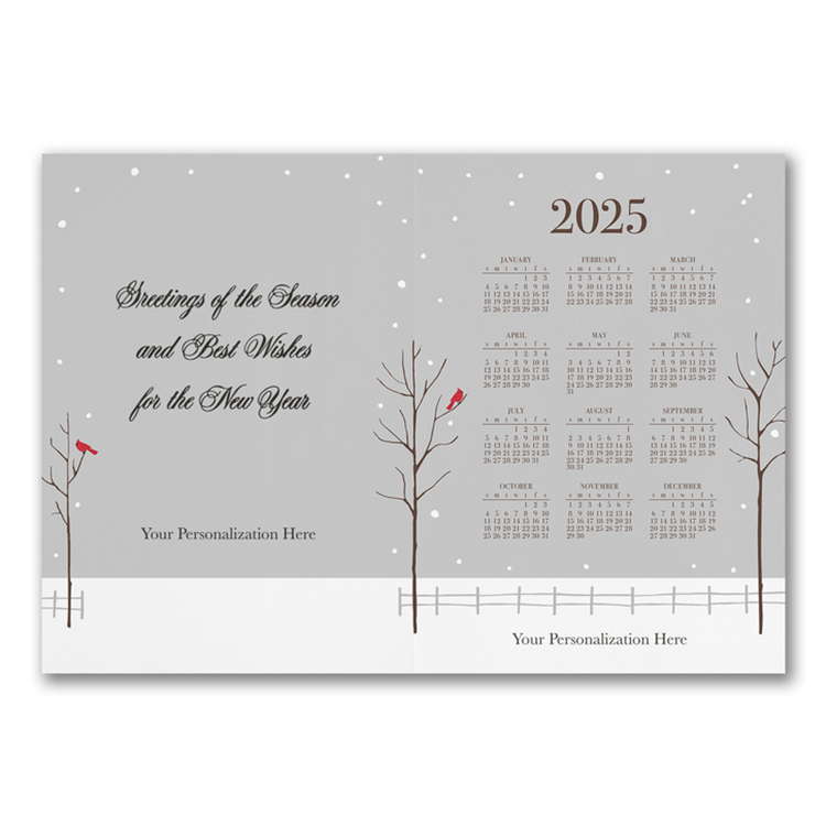 Scarlet Treeline Holiday Folded Calendar Cards 3