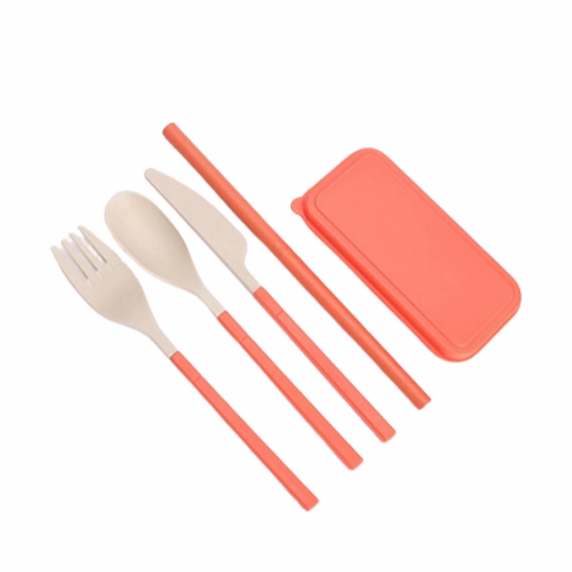 Wheat Straw Portable Cutlery Set 3