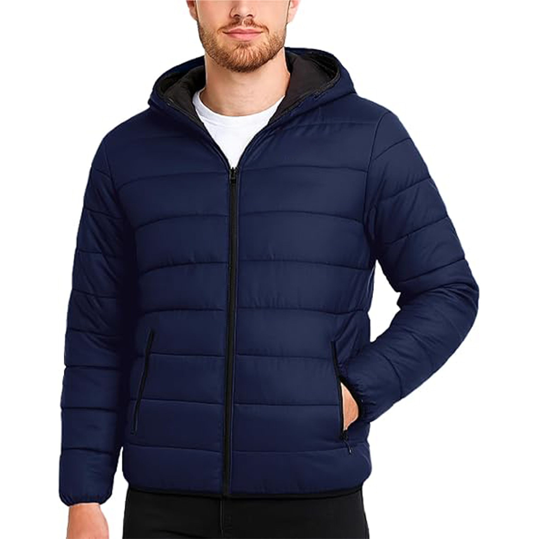 Warm Hooded Quilted Down Jacket 13
