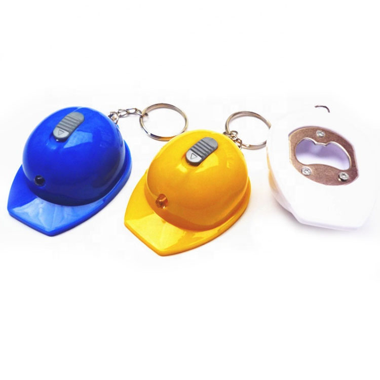 Flashlight Helmet Keychain Bottle Opener 4