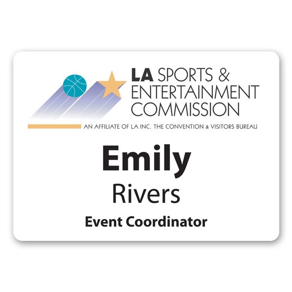 Laminated Personalized Name Badge (2.5"X3.5") Rectangle