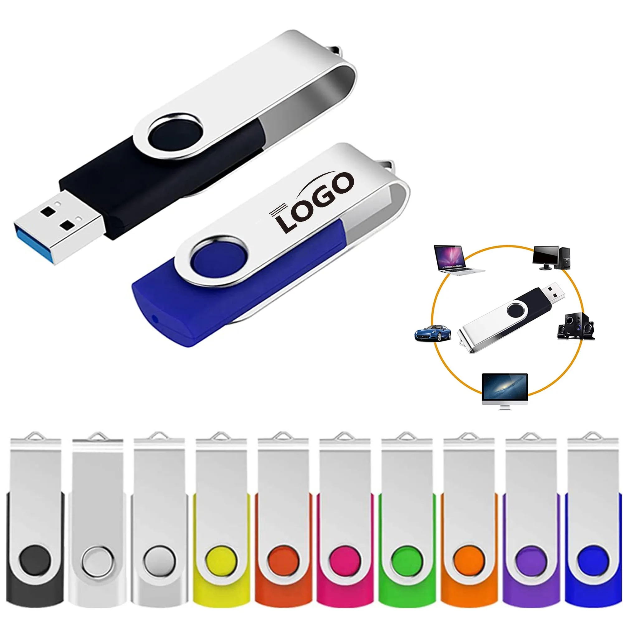 MOQ 50PCS Rush Servise Classic Swivel USB Flash Drive 4
