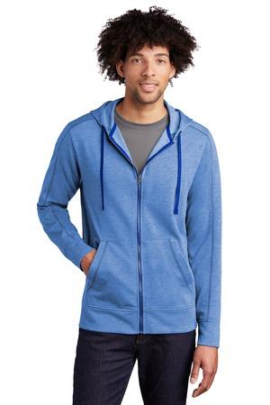 PosiCharge Tri-Blend Wicking Fleece Full-Zip Hooded Jacket
