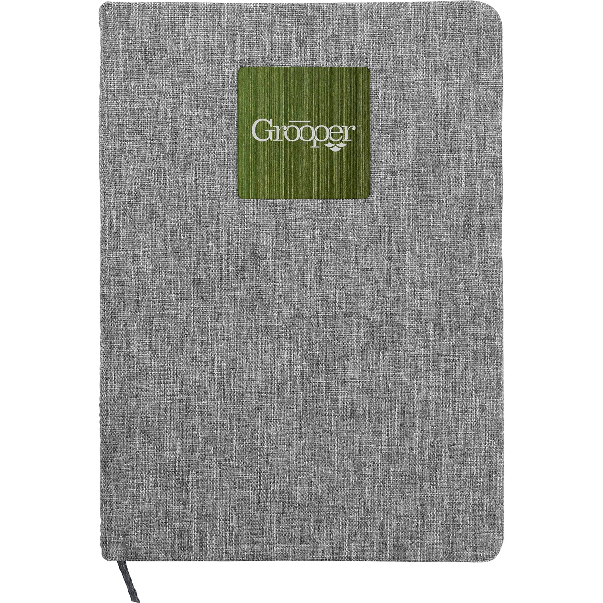 Heathered Recycled Notebook with Metal Accent 8