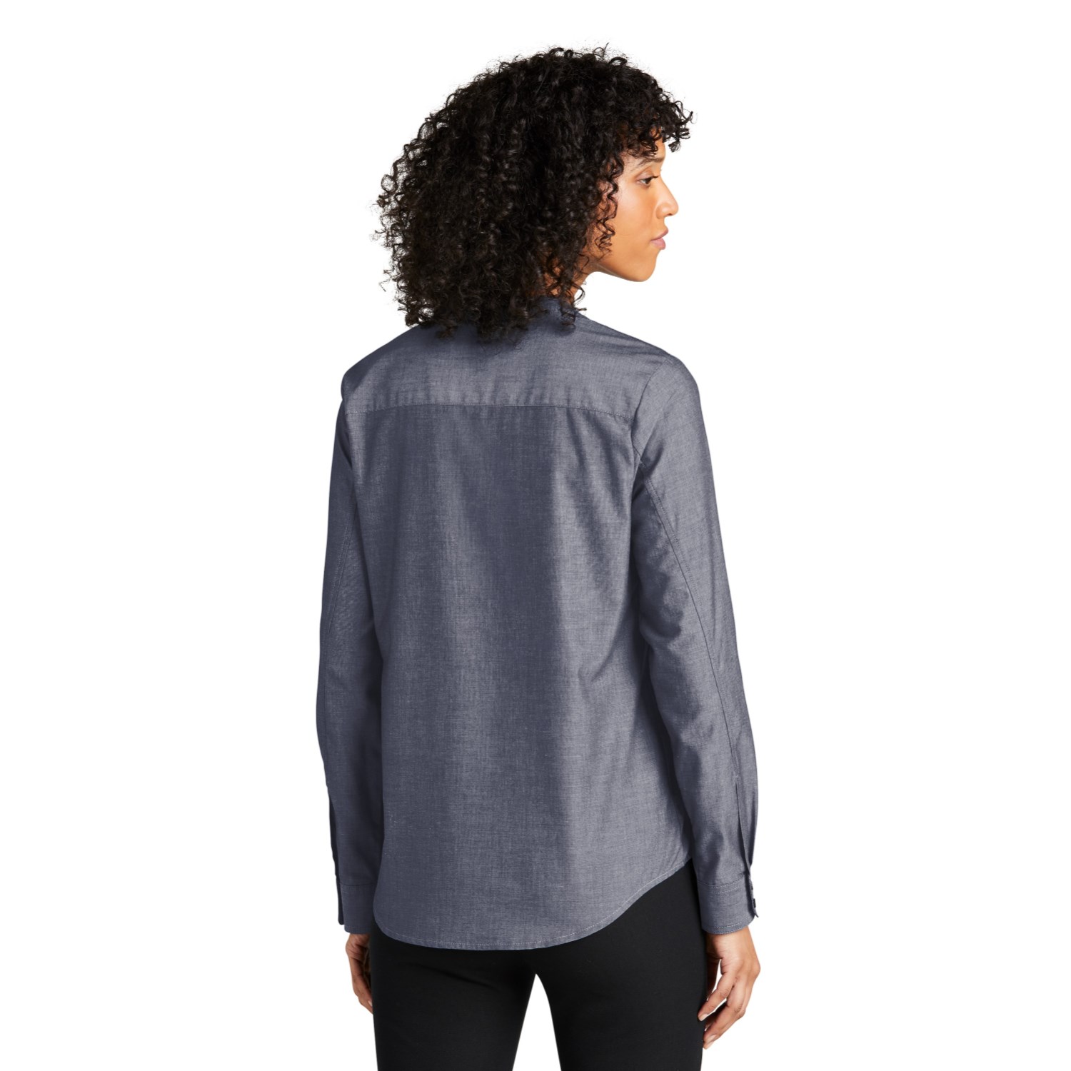 Port Authority Ladies Long Sleeve Chambray Easy Care Shirts 8