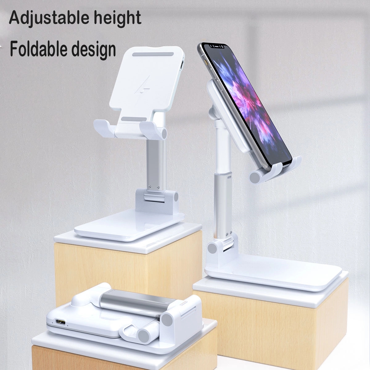Adjustable Cell Phone Wireless Charging Stand 5